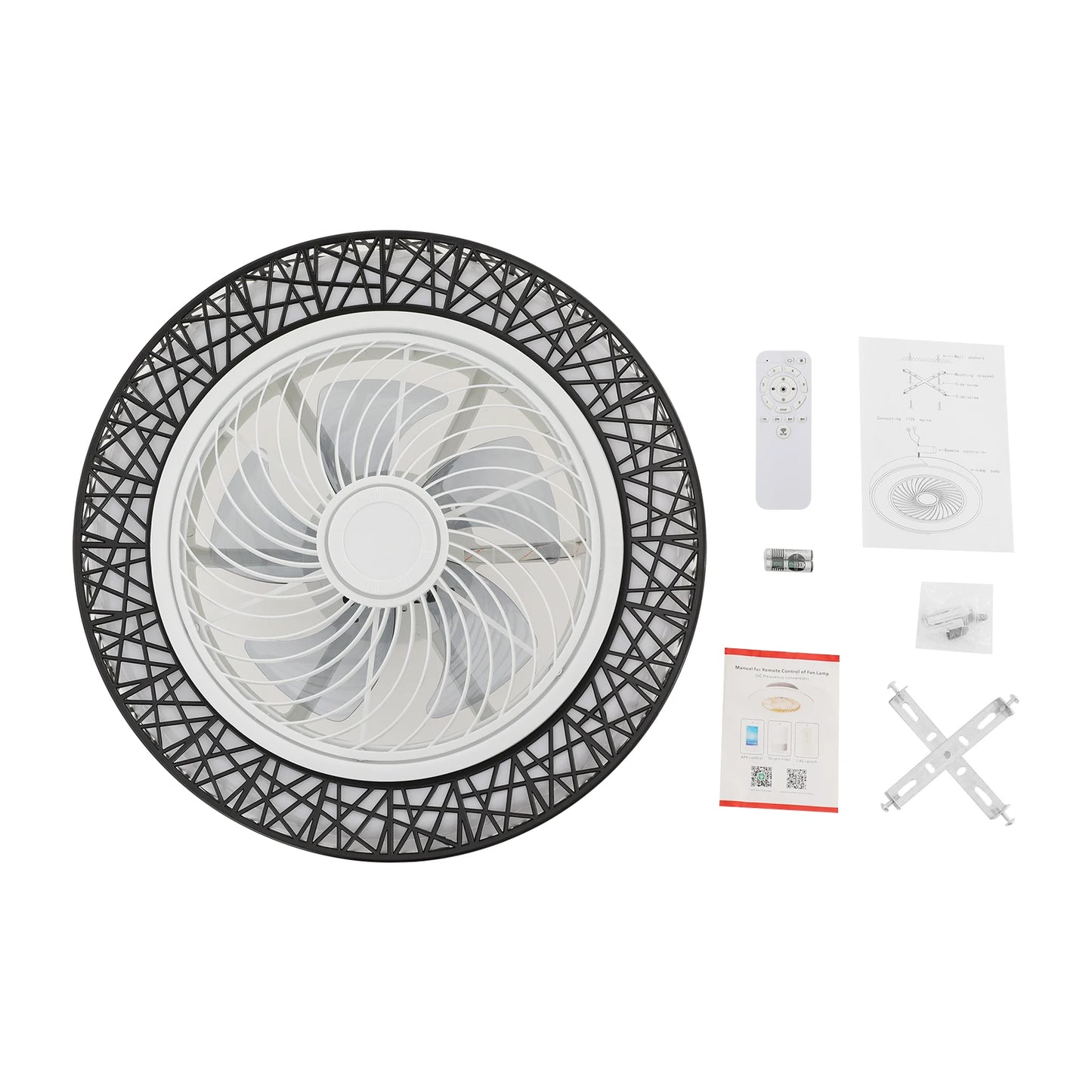 18.5 Inch Ceiling Fan Light Modern Ceiling Fan Light Ceiling Fan Light With Remote Control 35db For Bedroom, Living Room, Kitchen