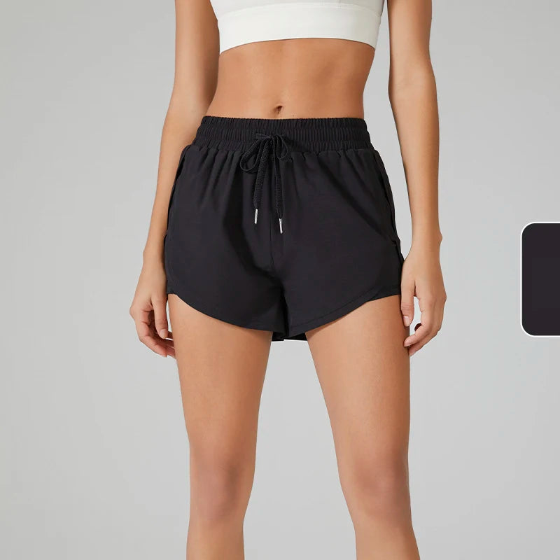 Spandex Yoga Shorts Gym Running Elastic Stretch Neon Spandex Slim Short Summer S-XL
