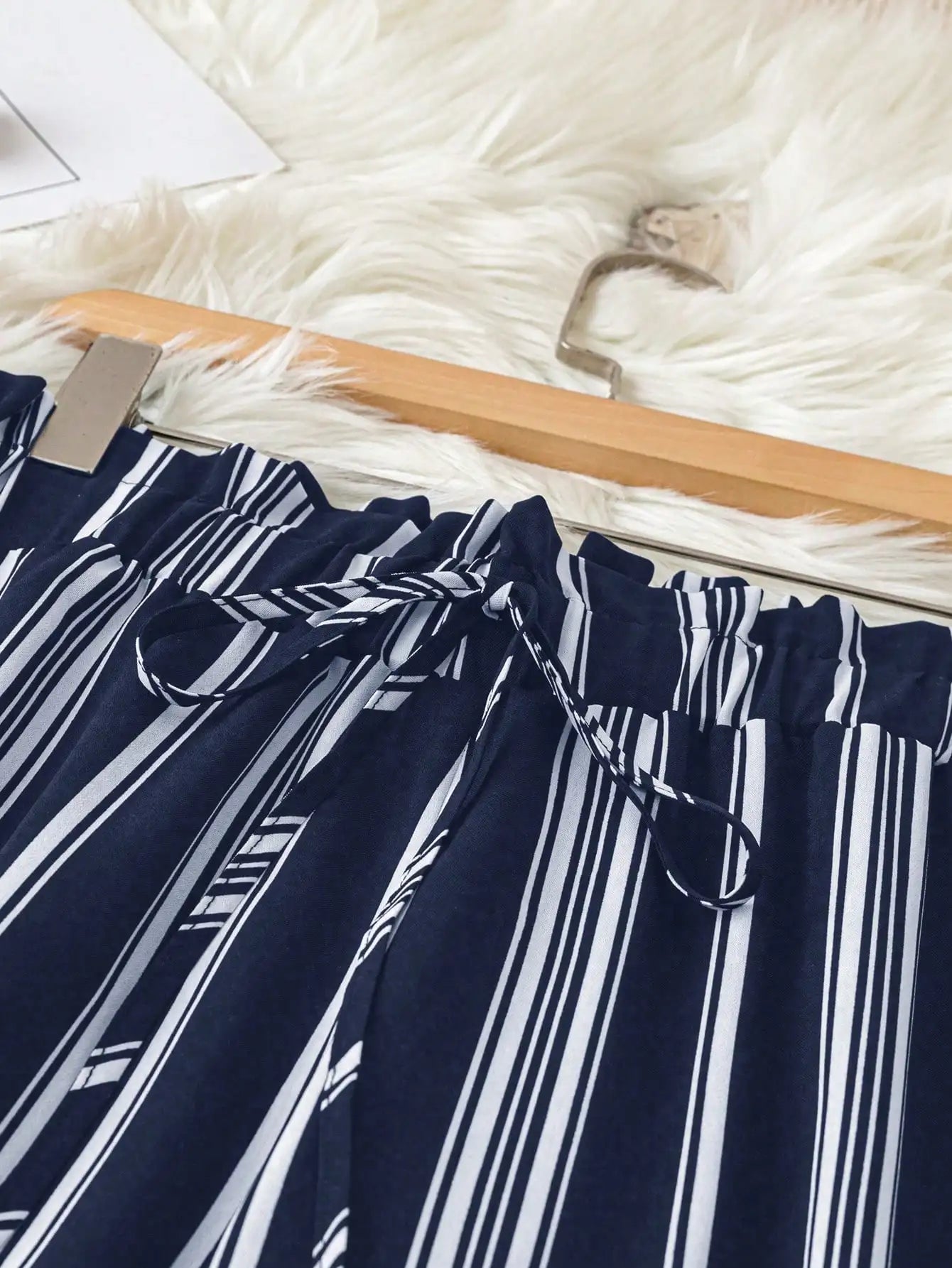 Striped Casual Wide Leg Pants For Women Summer