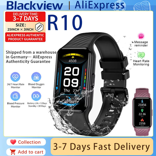 IOWODO R10 Sport Smart Watch for Men Women 1.47‘’ TFT Display Blood Oxygen Heart Rate Health Monitoring Bluetooth Smartwatch