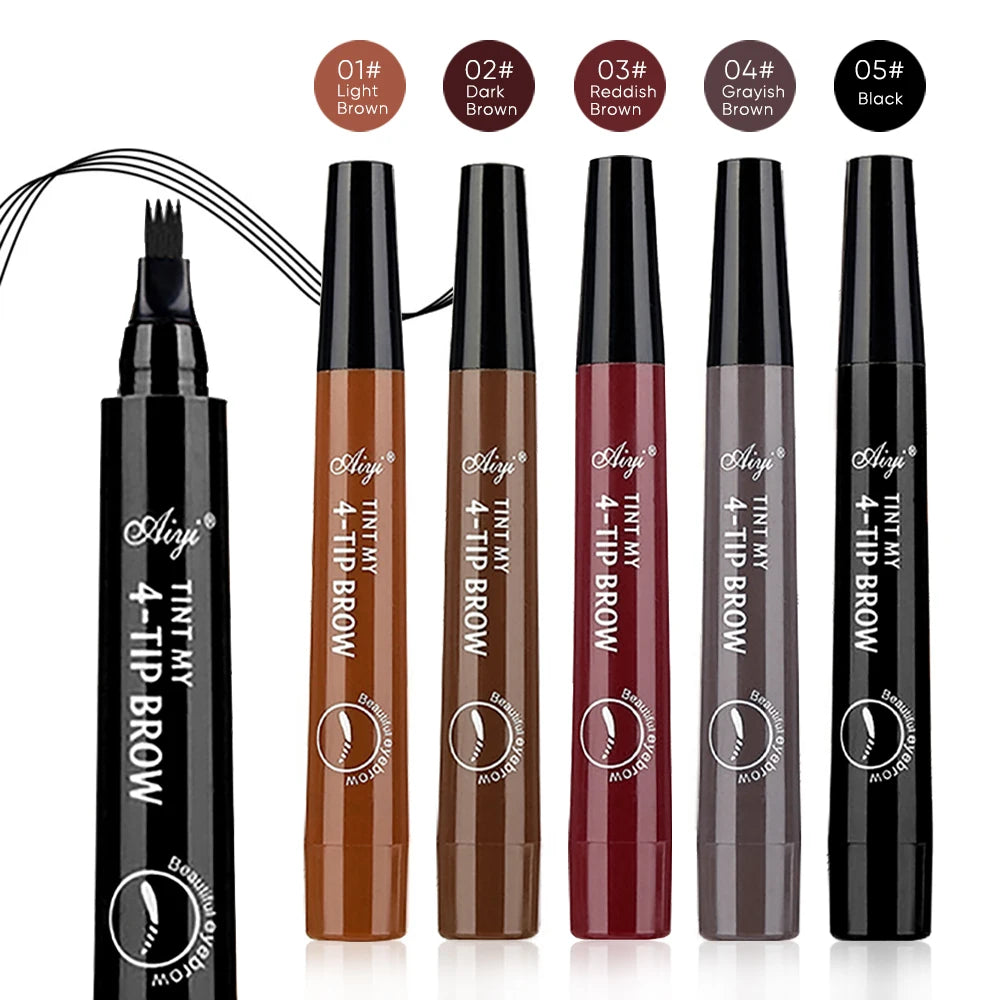 Slim eyeliner is waterproof, sweat-proof, long-lasting and non-smudged. Newbie brown eyeliner liquid pen holiday gift set 2pcs