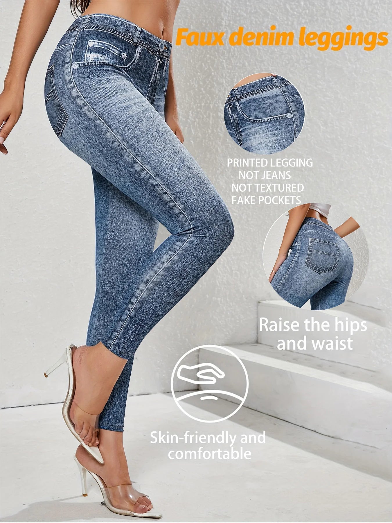 Women's Non-Denim Retro Leggings Sport Slim Tights High Waist Fitness Workout Running Quick Dry Trousers