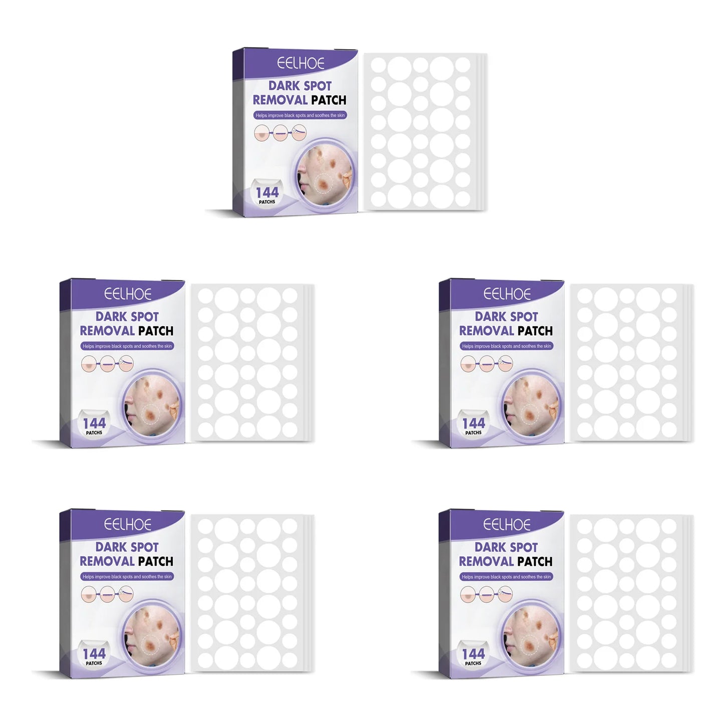 Dark Spot Correcting Patches, Facial Invisible Care Stickers for Freckles Melasma, Brightening Lightening Fade Treatment