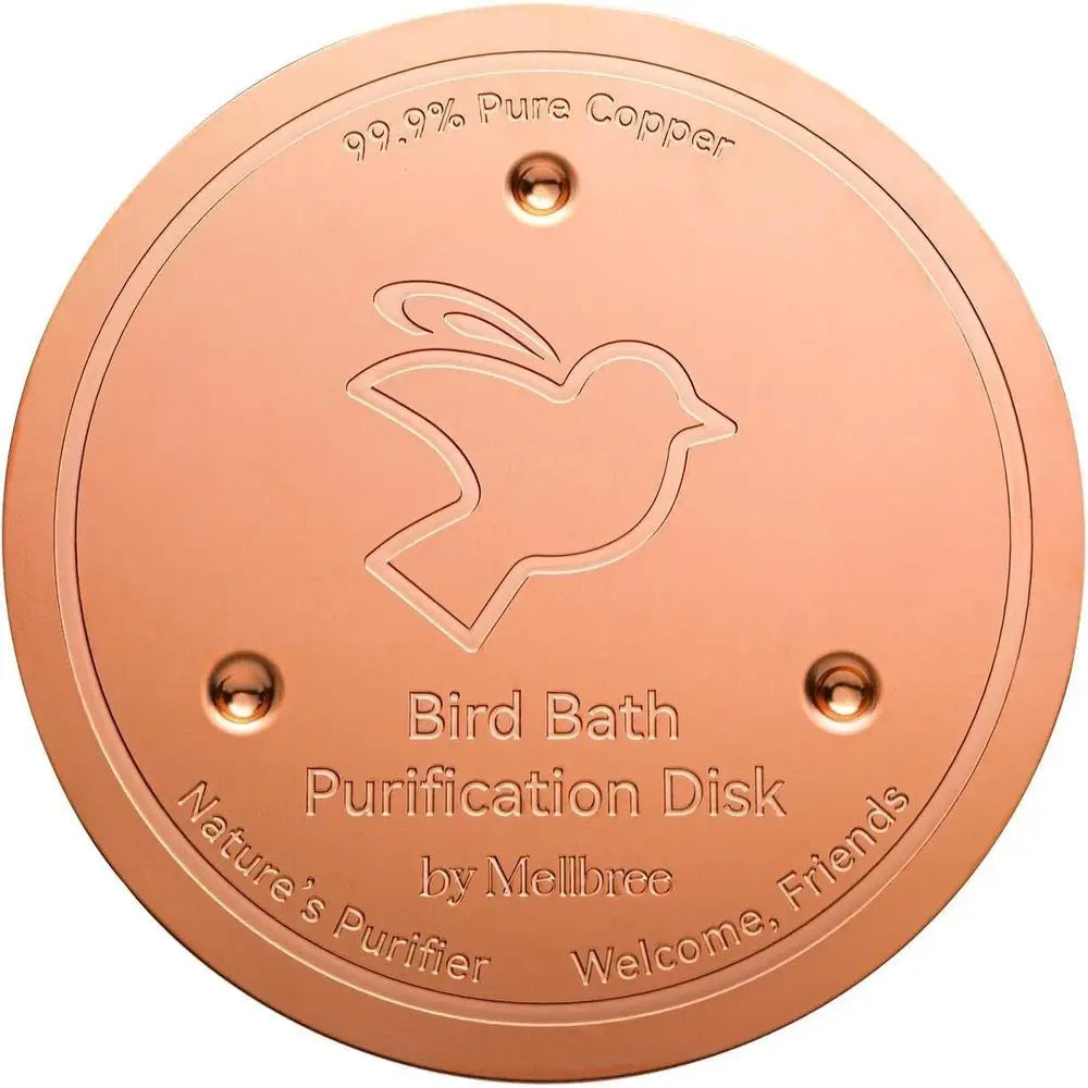 Bird Bath Copper Disc, 0.6mm Reinforced 99.99% Pure Copper Cleaning Disk or Physical Safe Clean Water All-Season, Suitable for I
