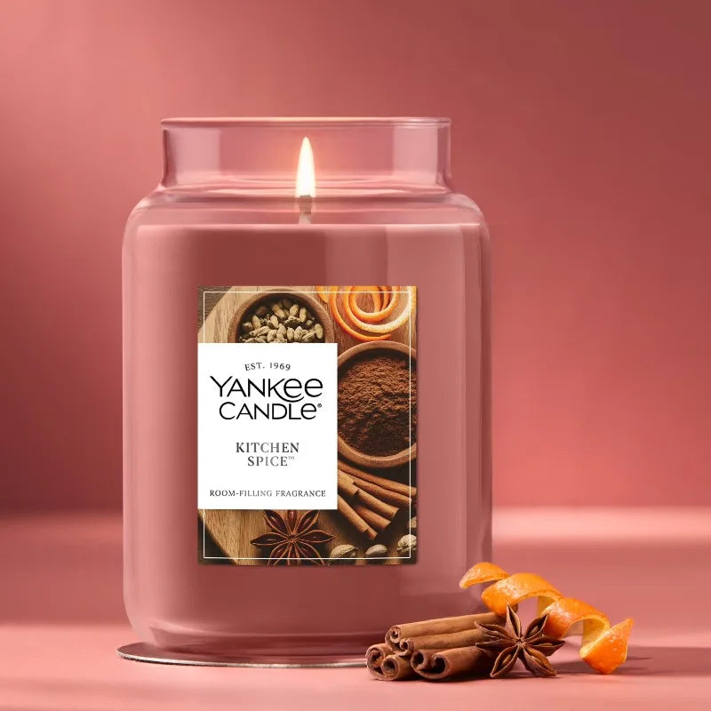 Yankee Candle Kitchen Spice Original Large Jar Scented Candles, 22 oz