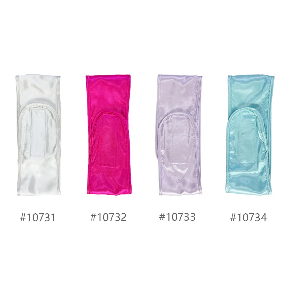 Women Silky satin Adjustable SPA Facial Headband Bath Makeup Hair Band Headbands for Face Washing Soft Toweling Hair Accessories