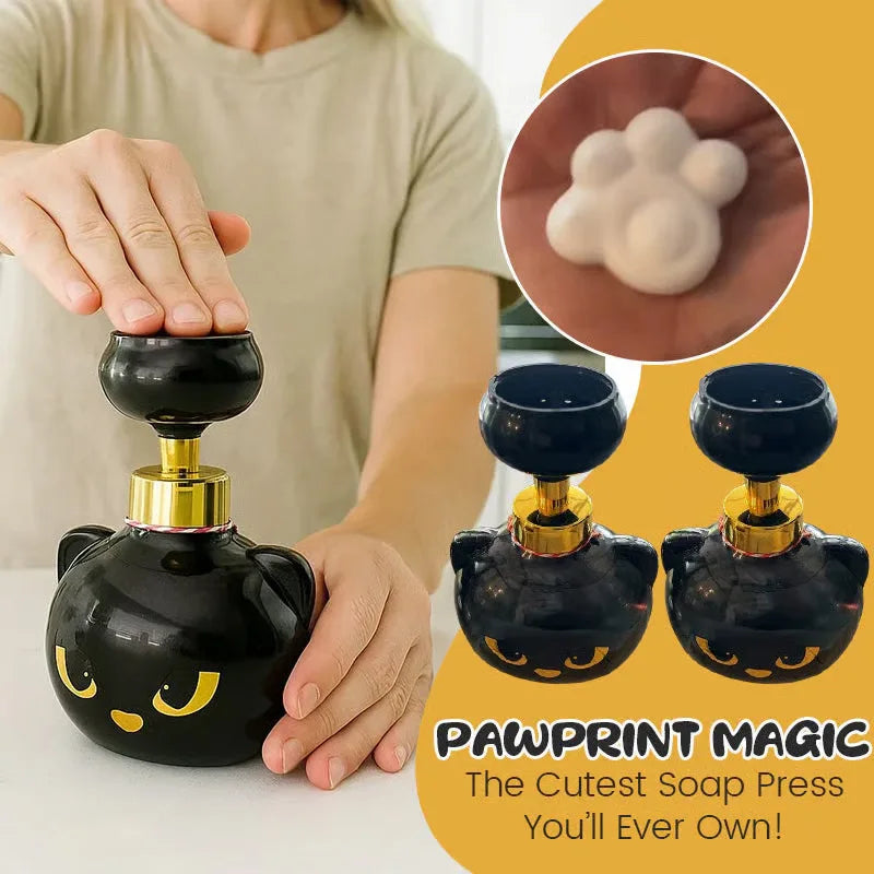Cute Cat Paw Foam Soap Dispenser Funny Cute Cat Paw Flower Shape Foam Soap Pump Bottles Cat Lover Gift for Bathroom Kitchen