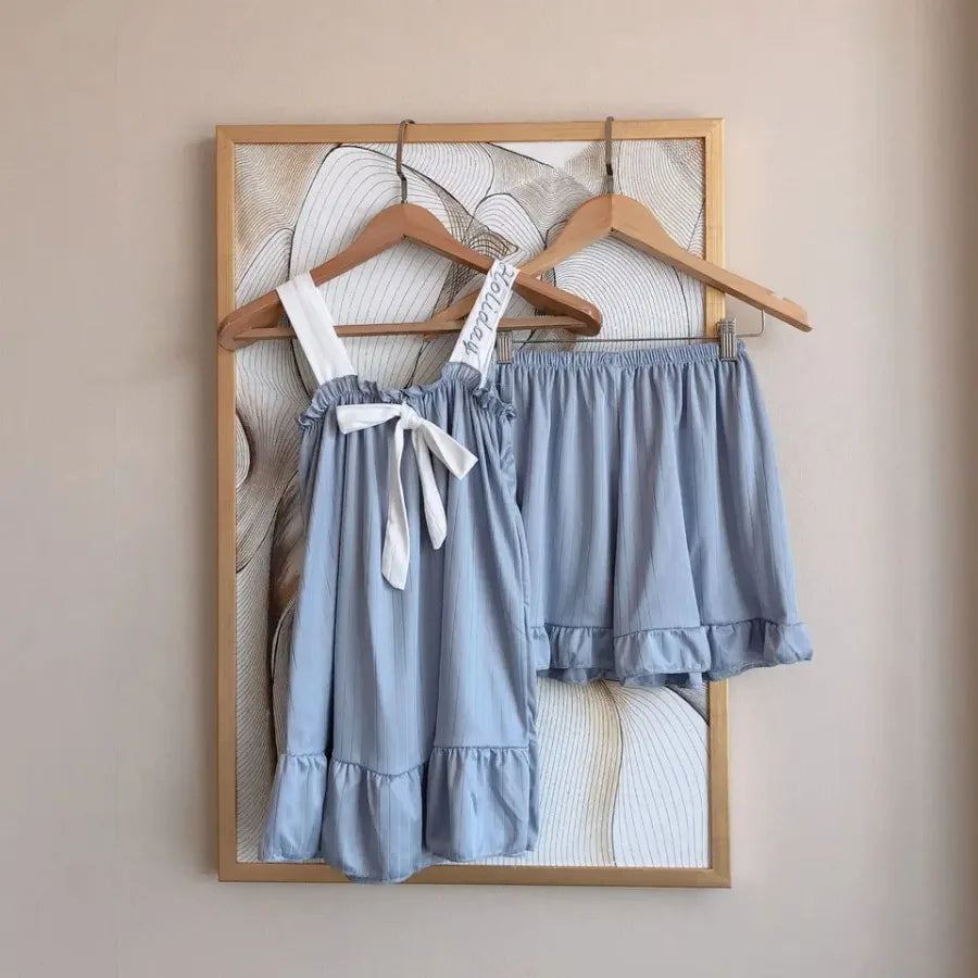 Two-piece Ladies Set Home Suit for Women Pjs Woman Set Pajamas for Lady Sleepwear Women's Summer Suit With Shorts Pajama Sets