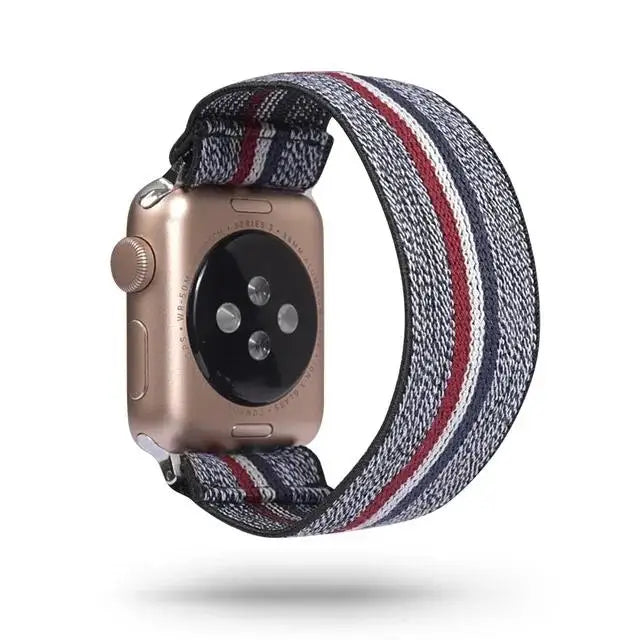 Scrunchie Strap for Apple watch band 40mm 44mm 42mm 45mm 41mm 49mm Elastic solo loop bracelet iWatch series 3 se 6 7 8 9 ultra 2