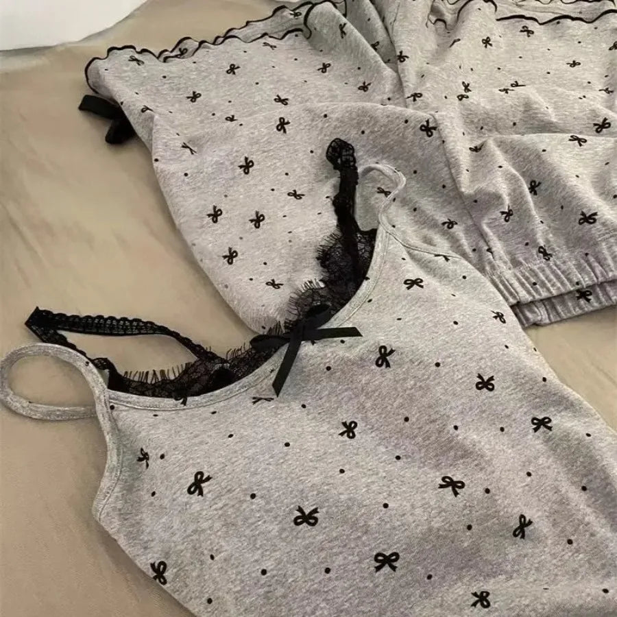 Women's Summer Suit Women's Pajamas Set Trousers Sets Sleepwear Pijama Pajama Woman Shorts Home Clothes Sleep Lounge Underwear