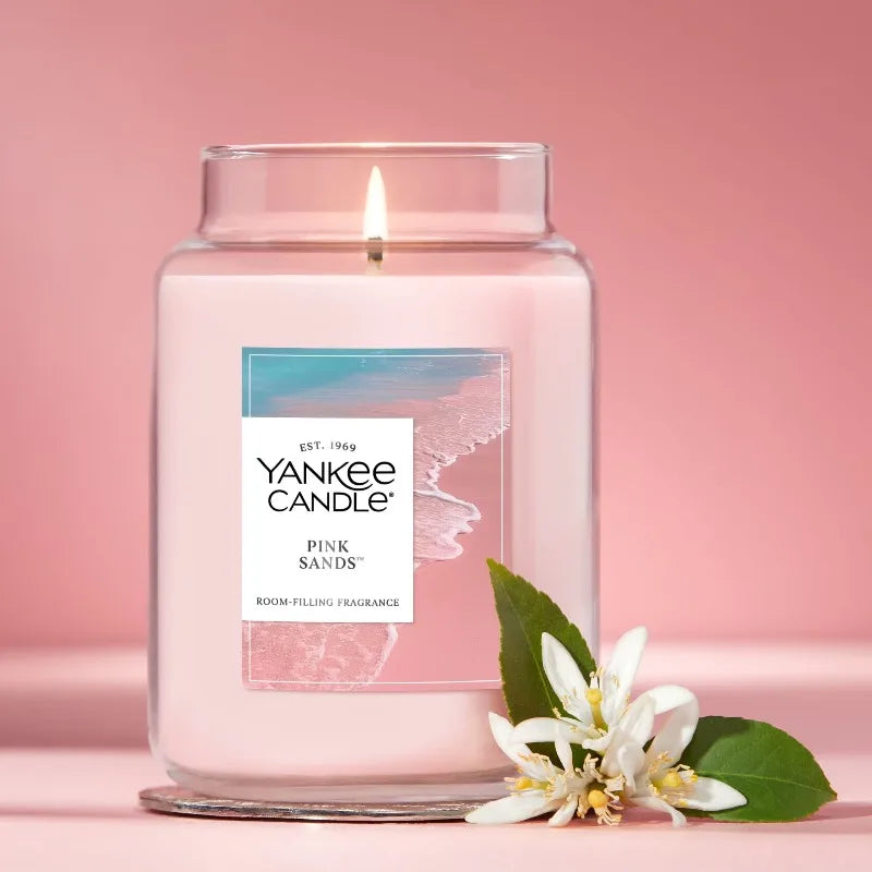 Yankee Candle Pink Sands Original Large Jar Scented Candles, 22 oz