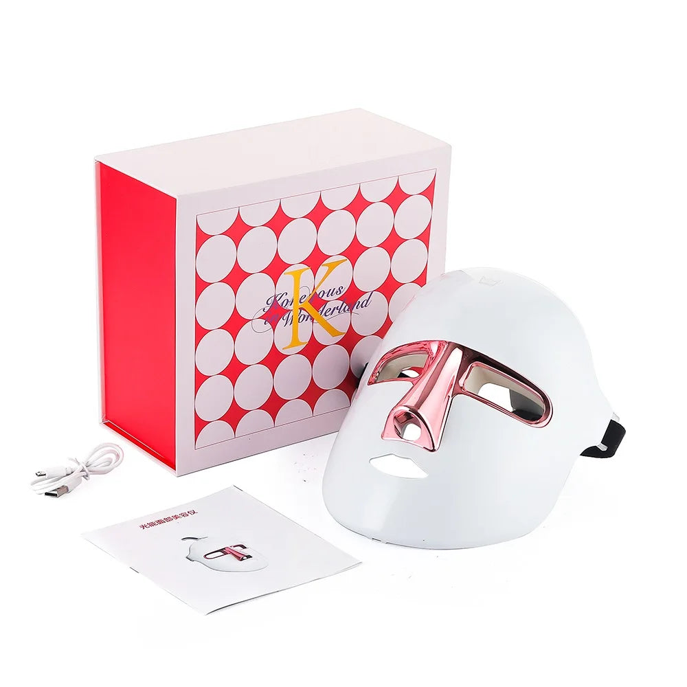 Face Beauty Mask 7 Colors Light LED Mask Photon Red Light Facial Skin Care Repair Skin Anti Aging Wrinkle Skin Tightening