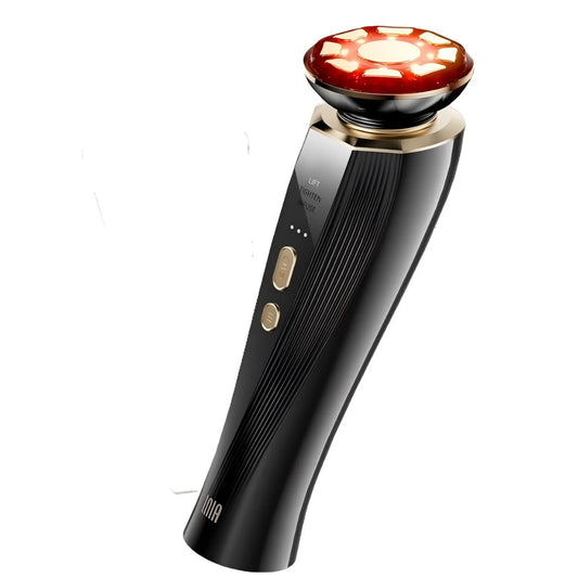 Three in one red light facial and neck beauty device, a skincare tool that eliminates skin swelling and tightens the skin