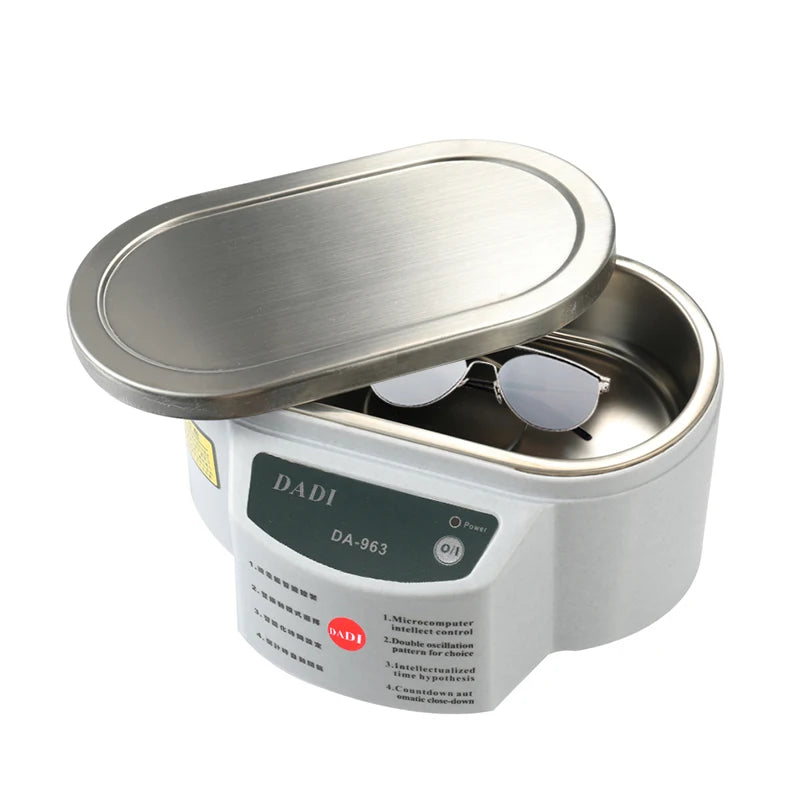Ultrasonic Cleaner 30W Sonicator Bath 40Khz Degas For Watches Contact Lens Glasses Denture Teeth Electric Makeup Razor 110V