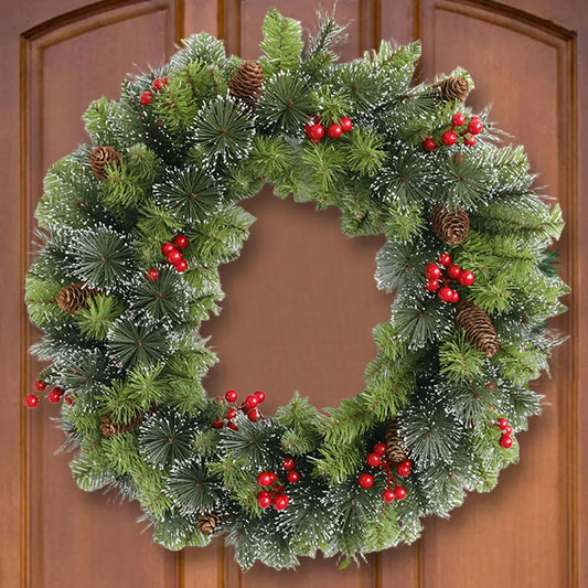 Christmas Hanging Garland Artificial Lighting Holiday Art Wreath Festival Theme Multifunctional Party New Year Decor Props