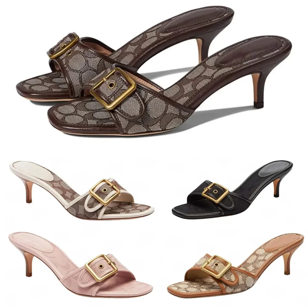 t Slides Kitten Heels C Beach Summer Luxury Denim Heel High Leather Slippers Fall Pumps Cute Lady Low Heeled Size35-42
