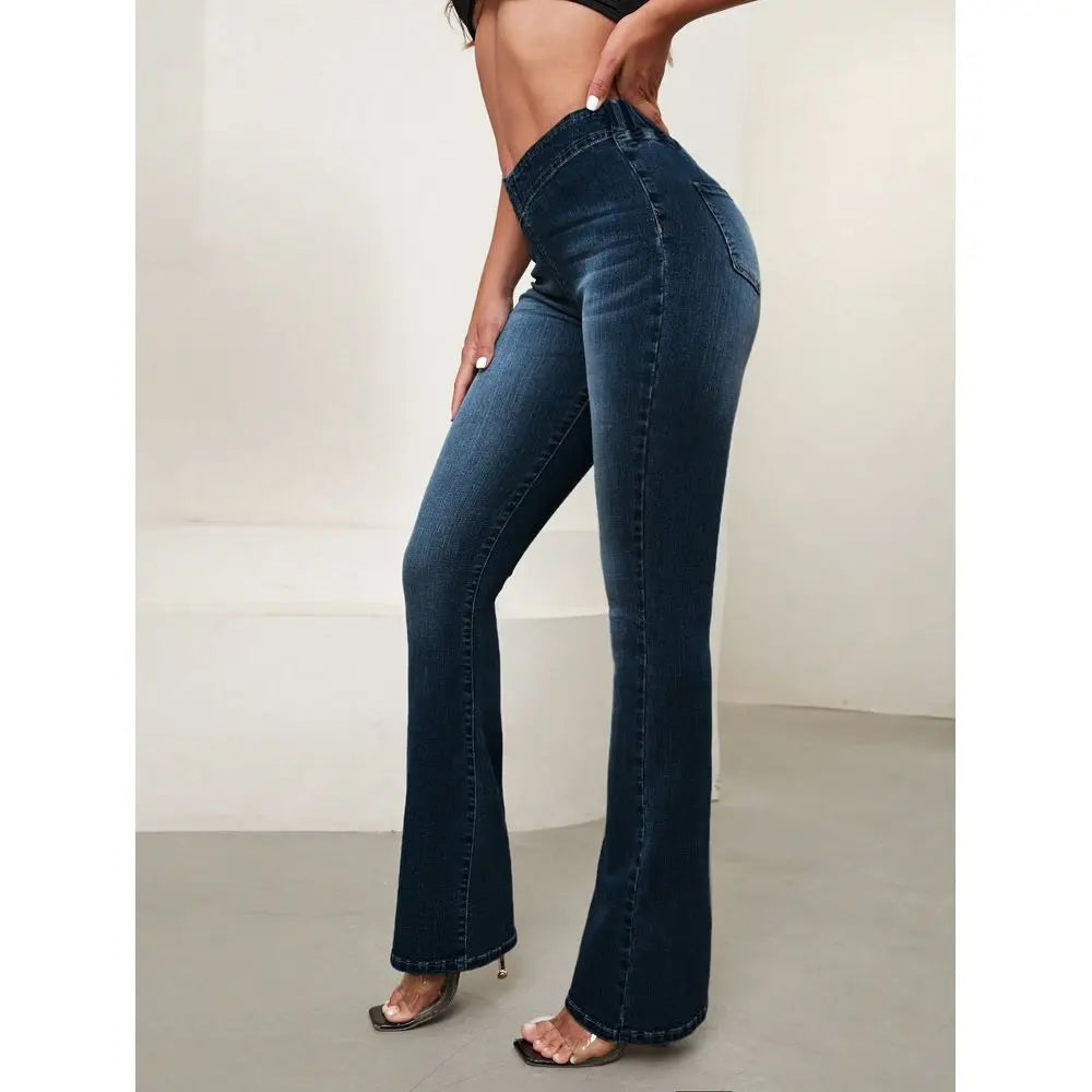 Essnce VWaist Slim Fit Fashionable Versatile Casual Daily Wear Jeans