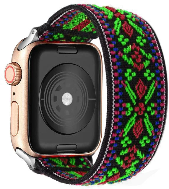 Scrunchie Strap for Apple watch band 40mm 44mm 42mm 45mm 41mm 49mm Elastic solo loop bracelet iWatch series 3 se 6 7 8 9 ultra 2