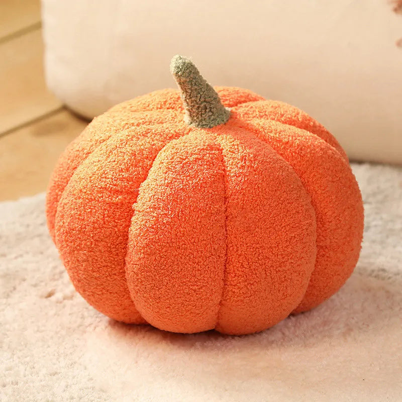 Cute Pumpkin Plush Throw Pillow Super Soft Waist Cushion Window Seat Pad Halloween Pumpkin Decor 15-35cm
