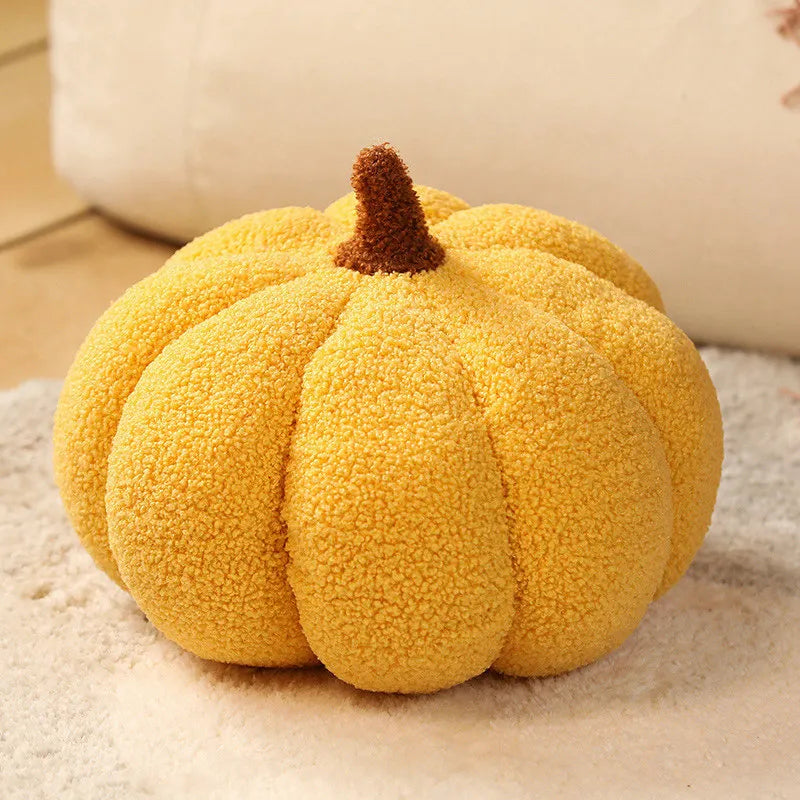 Cute Pumpkin Plush Throw Pillow Super Soft Waist Cushion Window Seat Pad Halloween Pumpkin Decor 15-35cm