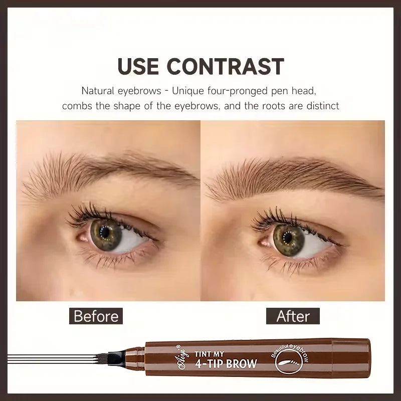 Slim eyeliner is waterproof, sweat-proof, long-lasting and non-smudged. Newbie brown eyeliner liquid pen holiday gift set 2pcs