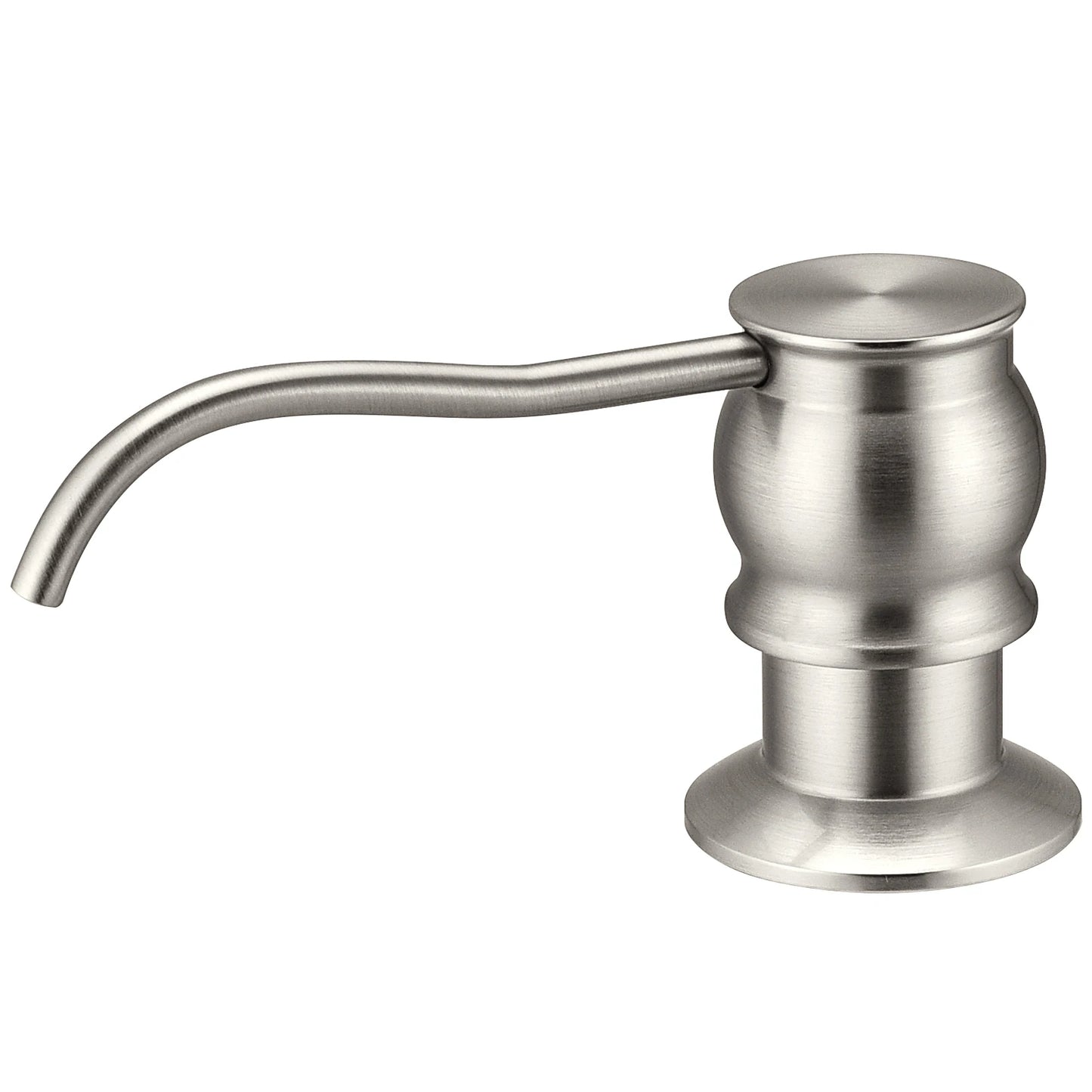 Samodra Liquid Soap Dispenser With bottle Chrome/Nickel Brass Pump Head For Kitchen Sink Soap dispensers Kitchen Accessories